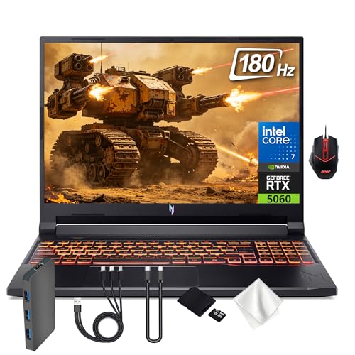 Acer Nitro V 16 in a sleek black chassis with glowing keyboard