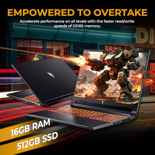 Acer Nitro V 16 display showing vibrant game visuals