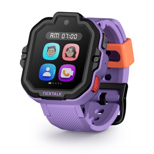 TickTalk 5 - Kids Smart Watch avec GPS Tracker, Video Calling, SOS, & Parental Controls | Smartwatch avec musique gratuite, SMS, appels et messages pour enfants, garçons et filles - 4G Smart Watch pour enfants 3-12