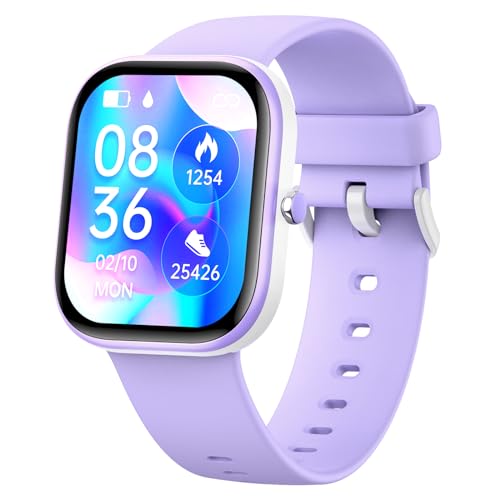 Nyonio Smart Kids Watch avec Fitness Tracker No Phone/APP Needed,19 Sport Mode,1.5" DIY Dial,IP68 Waterproof,Sleep Monitor,Pedometers,Heart Rate,Great Birthday Gift for Boys Girls Teens 6-14 year Olds