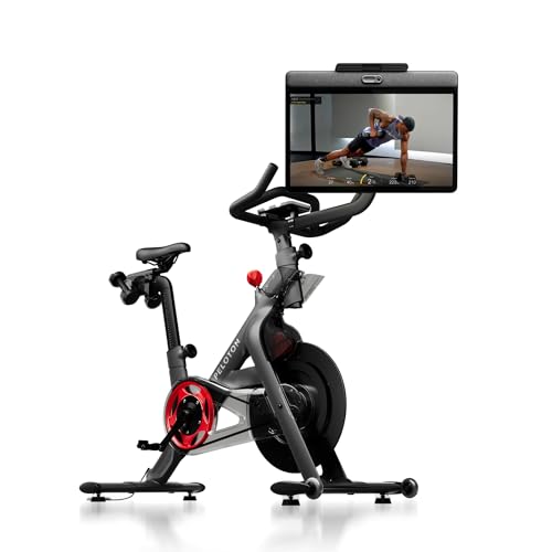 Peloton Exercise Bikes, Indoor Stationery Cross Training Bikes for Home Workouts, HD Swivel Screen, Space-Friendly Exercise Equipment for Cardio Fitness, Yoga & Strength Routines