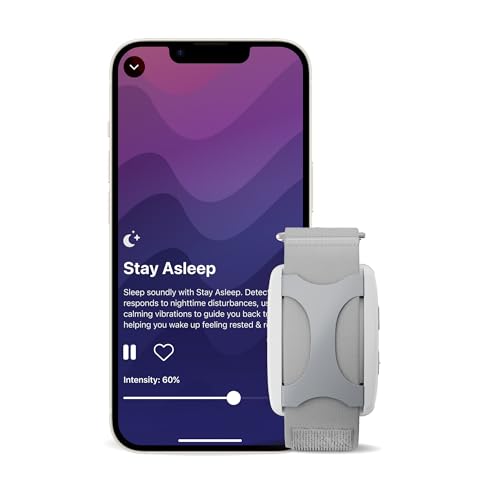 Apollo Neuro Wearable & 12-Month SmartVibes AI Membership - Sleep Aid & Stress Relief Device (Glacier)