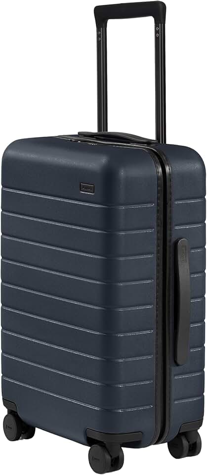 Away Carry-On Luggage - 22-Inch Lightweight Hardside Suitcase with 360° Spinner Wheels, Interior Compression System, TSA-Approved Lock - Navy Blue