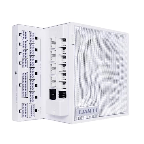 LIAN LI Edge Gold 1000W ATX 3.1 PSU, 80 Plus Gold, White (EG1000G.WH)