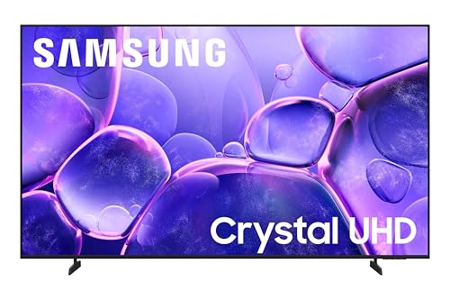 Samsung 85-Inch Class Crystal UHD U8000F 4K Smart TV (2025 Model) Endless Free Content, Processor, MetalStream Design, Knox Security, Alexa Built-in