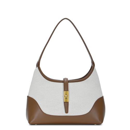 Miztique Isadora Canvas Shoulder (Brown), Shoulder Purse For Women