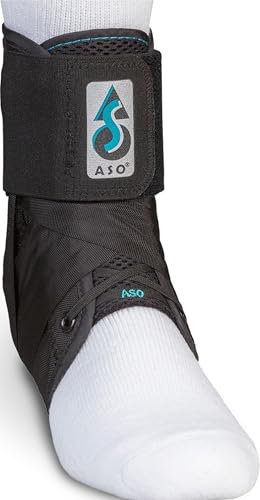 Med Spec ASO Ankle Stabilizer Lace Up Ankle Brace Sprain Support Black, MD