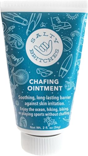 Salty Britches Waterproof Anti Chafing Ointment, Chafing Gel, Half Marathon Essentials, Anti-Chafe, Military Gear Essential, Running Essentials, Gifts for Runners - Rose Scented - 1pk