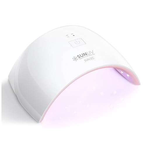 SUNUV UV LED Nail Lamp, UV Light for Gel Nail Polish Dryer SUN9C Pink