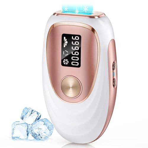 Laser Hair Removal for Women & Men, At-Home IPL Device with Ice Cooling