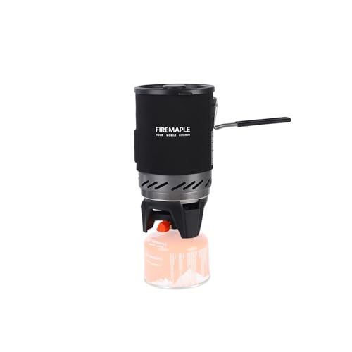 Fire-Maple Fixed Star 1 Pro Backpacking & Camping Stove System | Upgraded Foldable Handle | Portable Pot & Jet Burner Set for Hiking, Trekking & Emergency Use