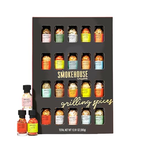 Grilling Spice Set Gift, 20 BBQ Rubs & Seasoning Variety Pack, Gift for Men