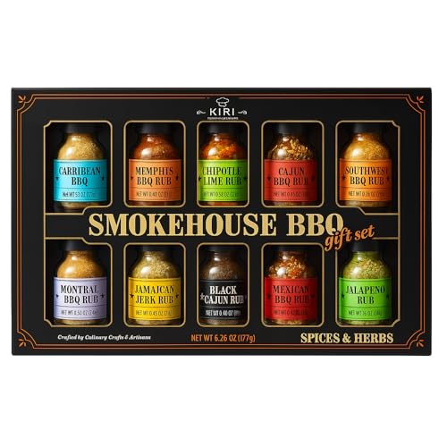 Spice Gift Set For Men 10 BBQ Seasonings Grilling Rubs Grill Master Gourmet