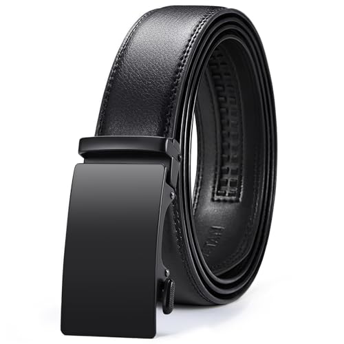 VATAN Men's Belt Leather Ratchet Belt for Men Dress Casual Every Day