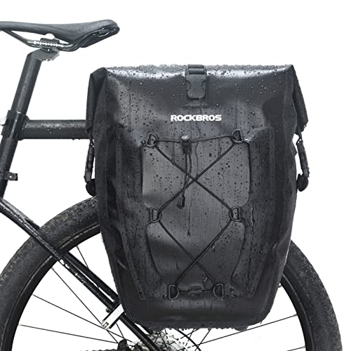 ROCKBROS Bike Panniers Waterproof Max 30L Capacity Cycling Traveling 1 Pack