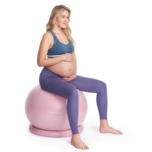 Momcozy BirthEase Pregnancy Ball Set, Birthing Ball Chair with App Courses