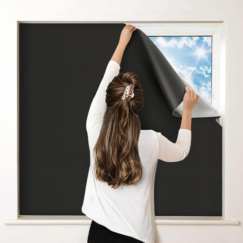 Petaholic 100% Blackout Curtains for Bedroom, Portable DIY Window Blinds