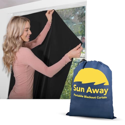 SUN AWAY Portable Blackout Curtain with Suction Cups