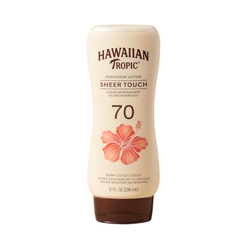 Hawaiian Tropic Sheer Touch SPF 70 Sunscreen Lotion, 8 Fl Oz