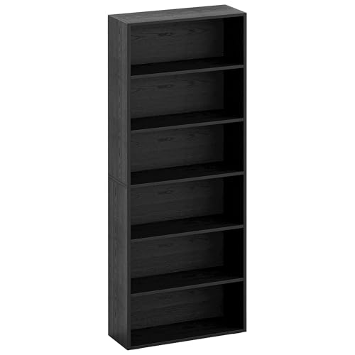 IRONCK Bookshelves and Bookcases Floor Standing 6 Tier Display Storage Shelves 70in Tall Bookcase Home Decor Furniture for Home Office, Living Room, Bed Room