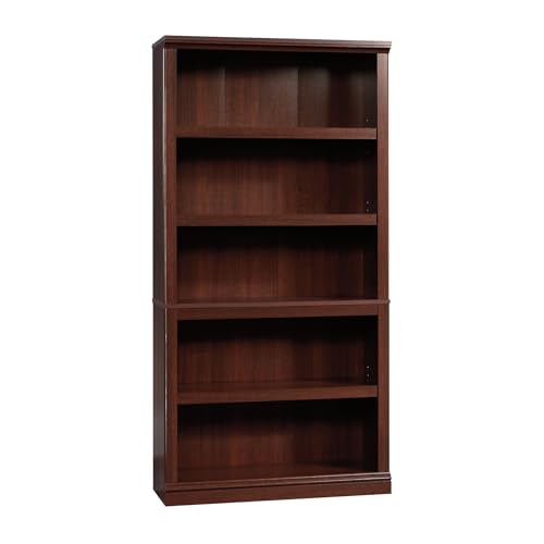 Sauder Miscellaneous Storage 5-Shelf Bookcase/ Book shelf, Select Cherry finish