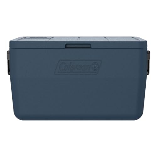 Coleman Chiller 48qt Portable Cooler with Ice Retention and 2-Way Heavy Duty Handles, Leak Resistant, Great for Camping, Concerts, Sports, and More, Sapphire