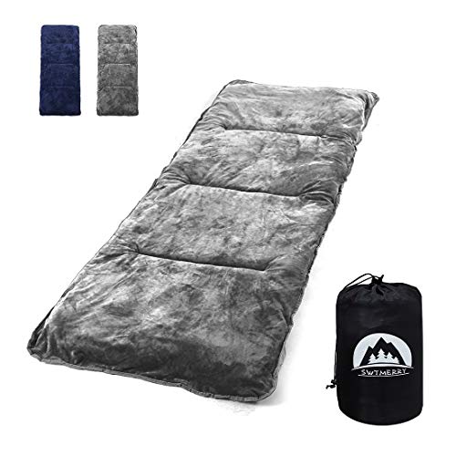 Sleeping Cot Mattress Pad - Quilted Cot Pads for Camping, Sleeping Mattress Topper 75" x 28", Cotton Non-Slip Camping Mattress Pad for Camp Cot/Rv Bunk/Narrow Twin Beds - Gray