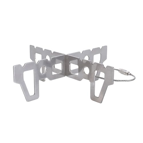 Rooyar Stainless Steel Alcohol Stove - Outdoor Camping Stove Stand with Support