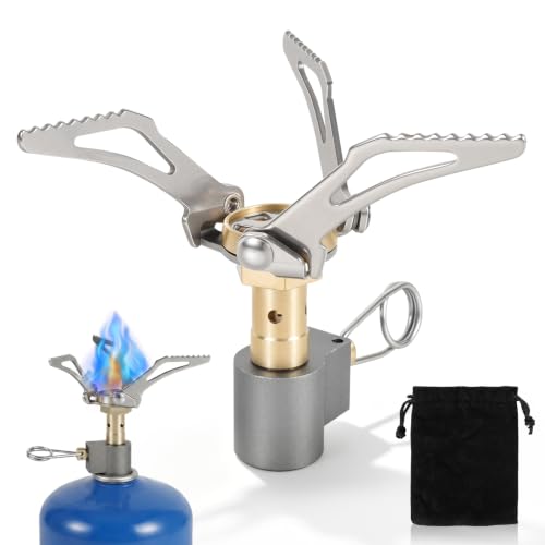 3000W Ultralight Portable Camping Stove - Fast Boil Mini Gas Burner, Compact Backpacking Hiking Stove for Outdoor Cooking