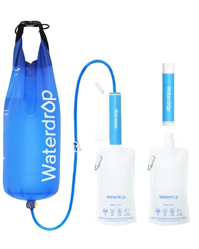 Waterdrop Gravity Water Filter Straw, Camping Water Filter, 0.1 Micron