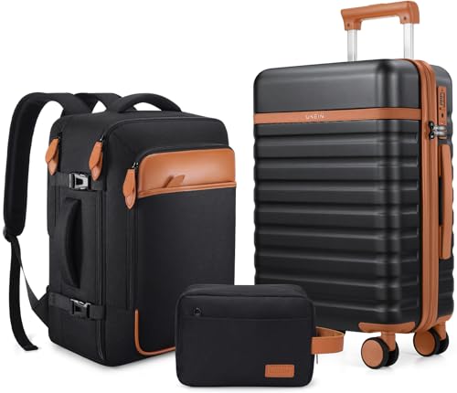 UKEIN Luggage Set 3 Piece black