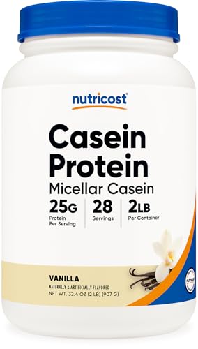 Nutricost Casein Protein Powder (Vanilla) 2LB