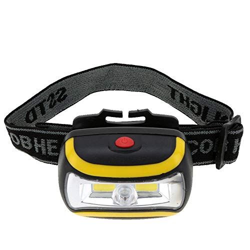 Generic COB Head Lamp Ultra Bright 3W LED Head Lamp Portable Camping Headlights for Outdoor Activities Black Practical and Popular Durable and Fashion