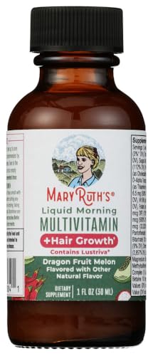 Mary Ruth's Dragonfruit Melon Liquid Multivitamin Plus Hair Growth, 1 FZ