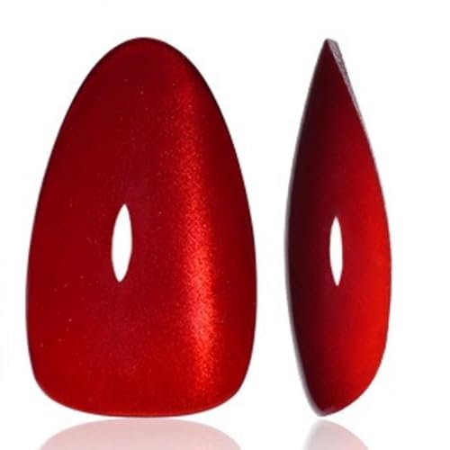 SAGEBIO Cherry Red Almond Press On Nails 32 Pcs Amazon Stylish Finished Removable Nail Art Tips