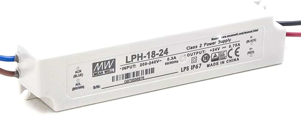 LPH-18-24 18W 24V 0.75A IP67 Waterproof Power Supply