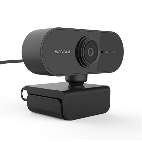 1080p Webcam with Microphone for Pc, Computer Camera, Web Camera for Desktop Computer, Adaptable Angle and Flexible, USB 2.0 Pc Cameras Automatic Correction, Suit for Video Calls, Online Meetings