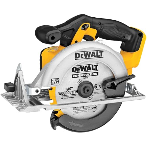 DEWALT 20V MAX Circular Saw, Cordless Sidewinder Style Portable, 6-1/2-Inch Blade (DCS391B)