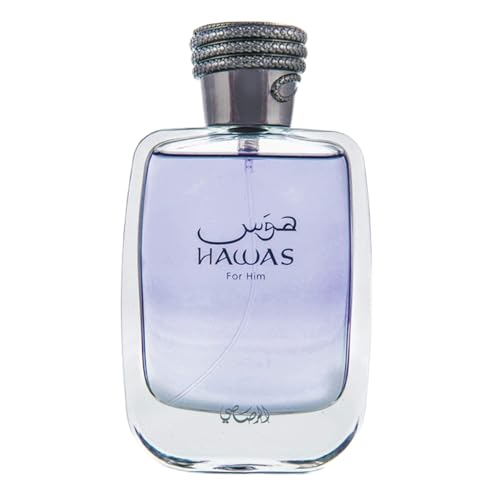 Rasasi Hawas For Men Eau De Parfum Spray 100ML (3.4 Oz) - Long Lasting Arabian Perfume, Premium Perfume Men, Ideal for Special Occasions & Daily Elegance, A Bold and Captivating Fragrance