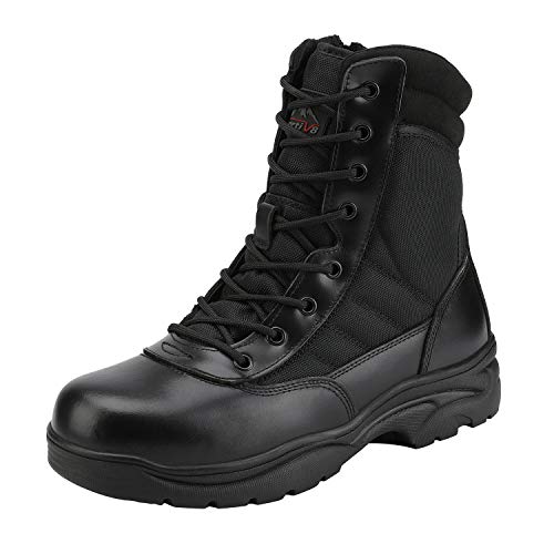 NORTIV 8 Men's Military Tactical Work Boots,Black,12
