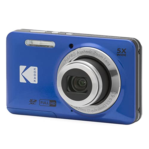 Kodak PIXPRO FZ55 Digital Camera, Compact Point & Shoot (Blue)