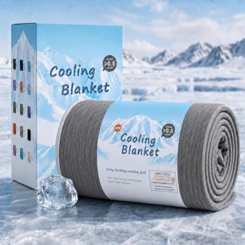 Topcee Cooling Blanket Queen Size 90x90 for Hot Sleepers Summer Blanket