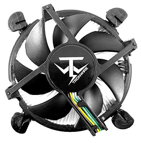 TRONWIRE TW-22 CPU Cooler Aluminum Heatsink 4-Pin PWM 92mm Fan Pre-Applied Thermal Paste for Intel Core i3 i5 i7 i9 Socket 1200 1151 1150 1155 1156 Desktop PC Computer
