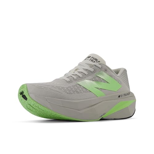 New Balance Men's FuelCell SuperComp Trainer V3 Running Shoe, Grey Matter/Mint Flash/Silver Metallic, 10.5 M