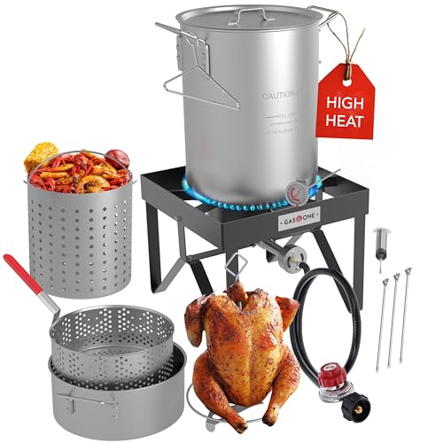 GasOne Large Turkey Fryer Set with Propane Burner
