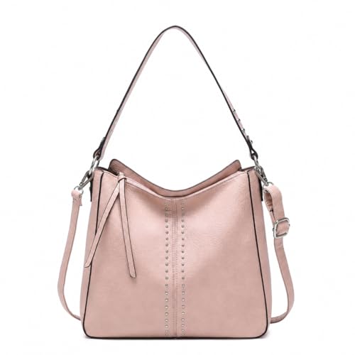Montana West Hobo Bag for Women Designer Ladies Bucket Totes Purse Handbags Chic Shoulder Bag,MWC-HB-128-PK