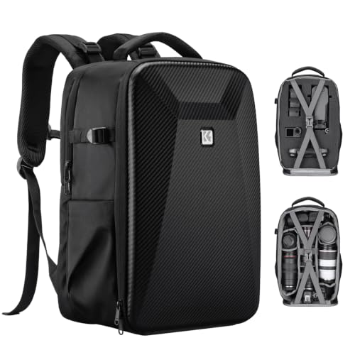 K&F CONCEPT Camera Backpack Bag, Drone Backpack with Pre-Scored Foam