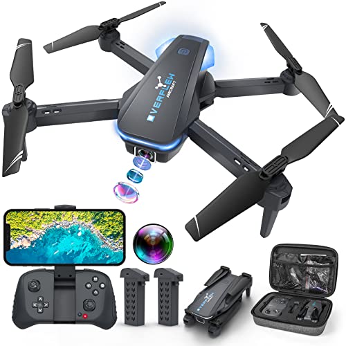 Drone with 1080P Camera for Beginners and Adults, Foldable Remote Control Quadcopter