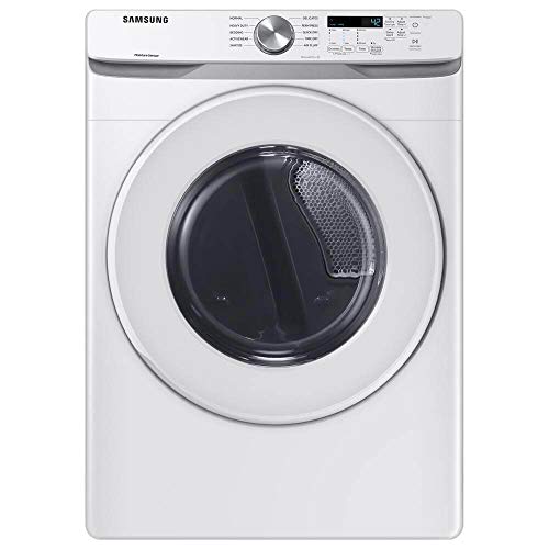 Samsung 7.5 cu. ft. Front Load Electric Dryer with Sensor Dry, White, DVE45T6000W/A3