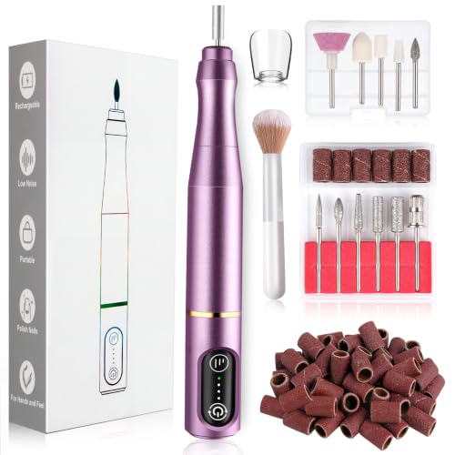 TUOBEO Cordless Nail Drill Electric Nail File Kit, Rechargeable Efile Set